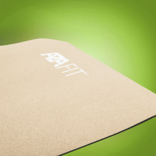 Pilates Mat - Cork/Black 5mm x 183 x 61cm