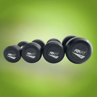 Rubber Dumbbells (2x 15kg)