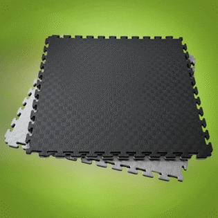 TATAMI 1mx1mx2.5cm - BLACK and GREY
